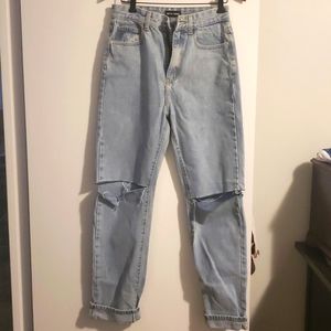 PLT Light blue wash slash Jean's
